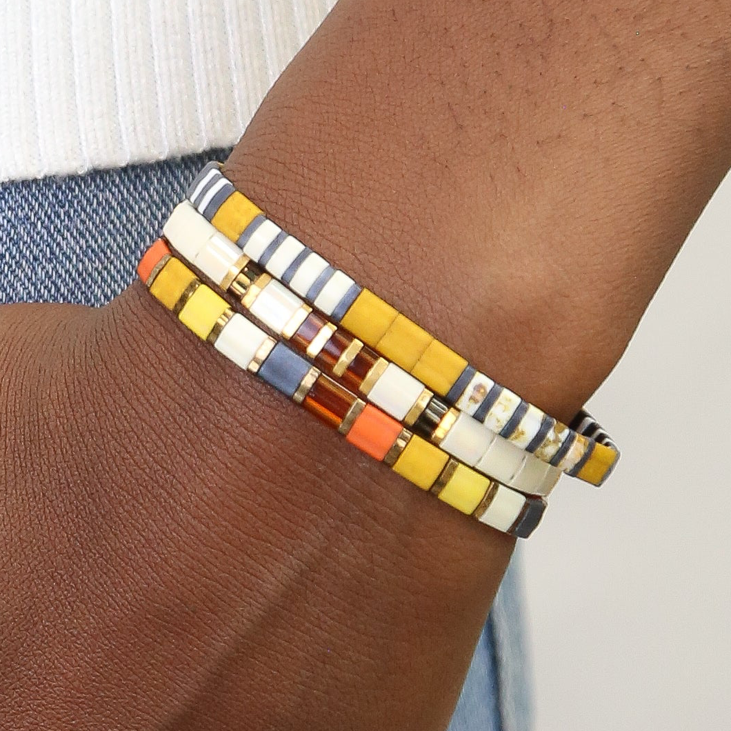 NINETEEN SEVENTY - Tila Bead Bracelets Stack