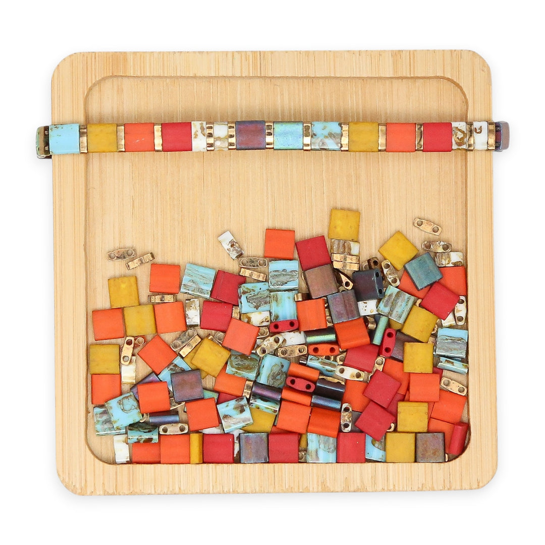 STAINED - Multi-colored Tila Bead Mix