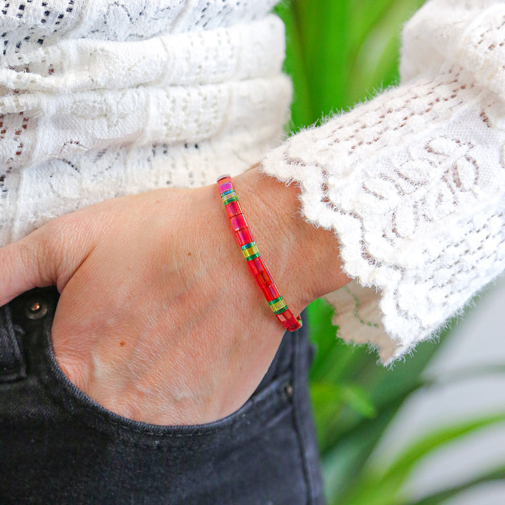 STRAWBERRY - Tila Bead Bracelet | Single