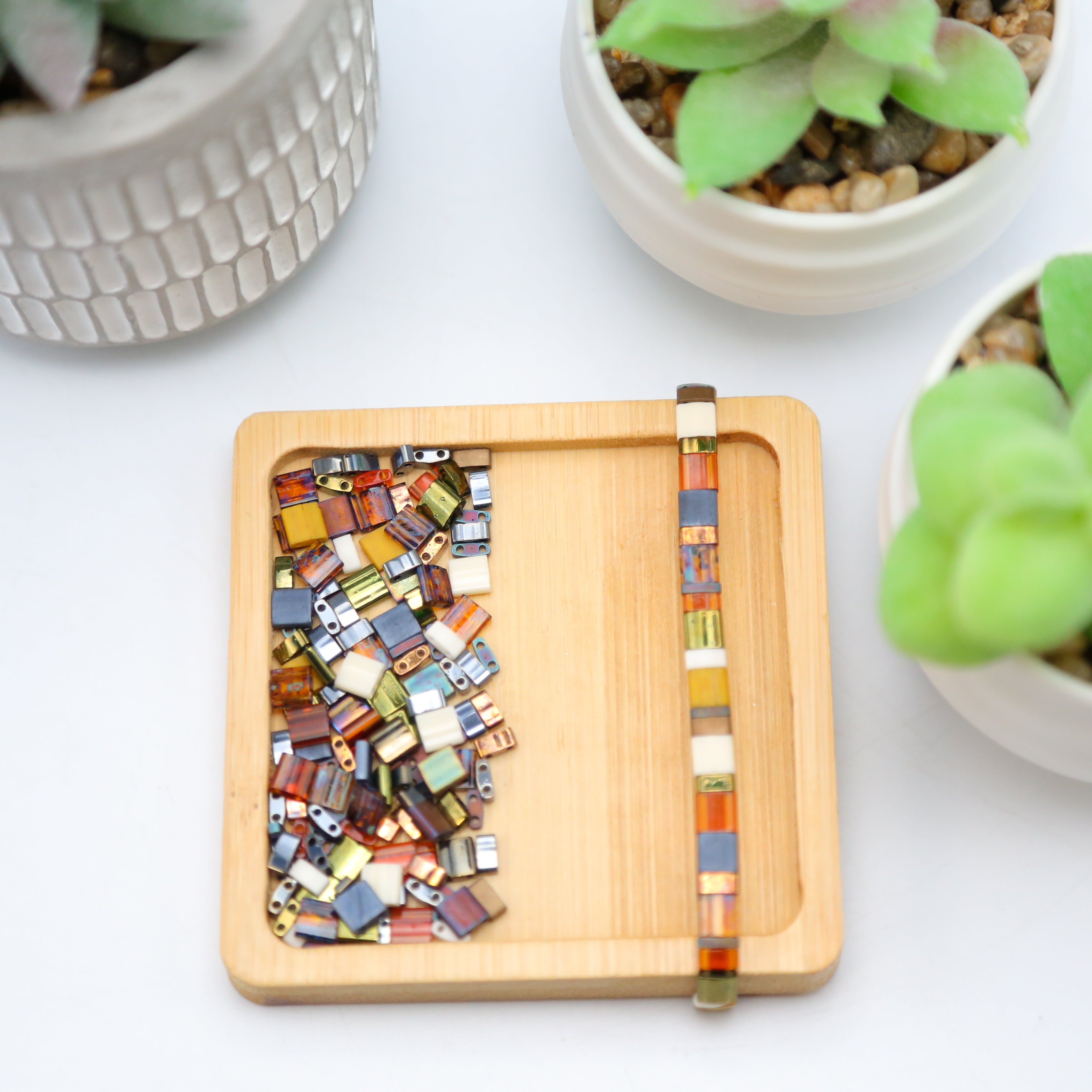 Mack & Rex Sweater Weather Tila Bead Mix – Earthy Fall Palette