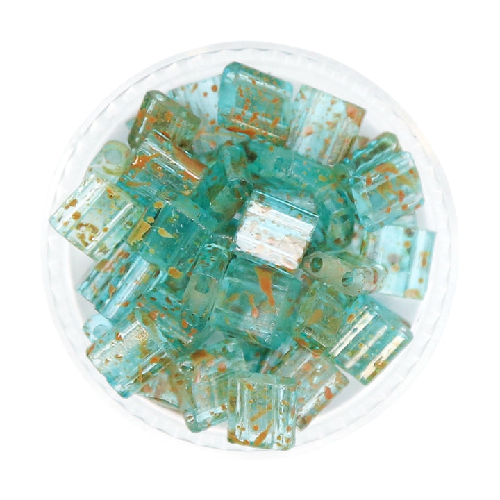 6029 - Aqua Picasso | Tile Beads