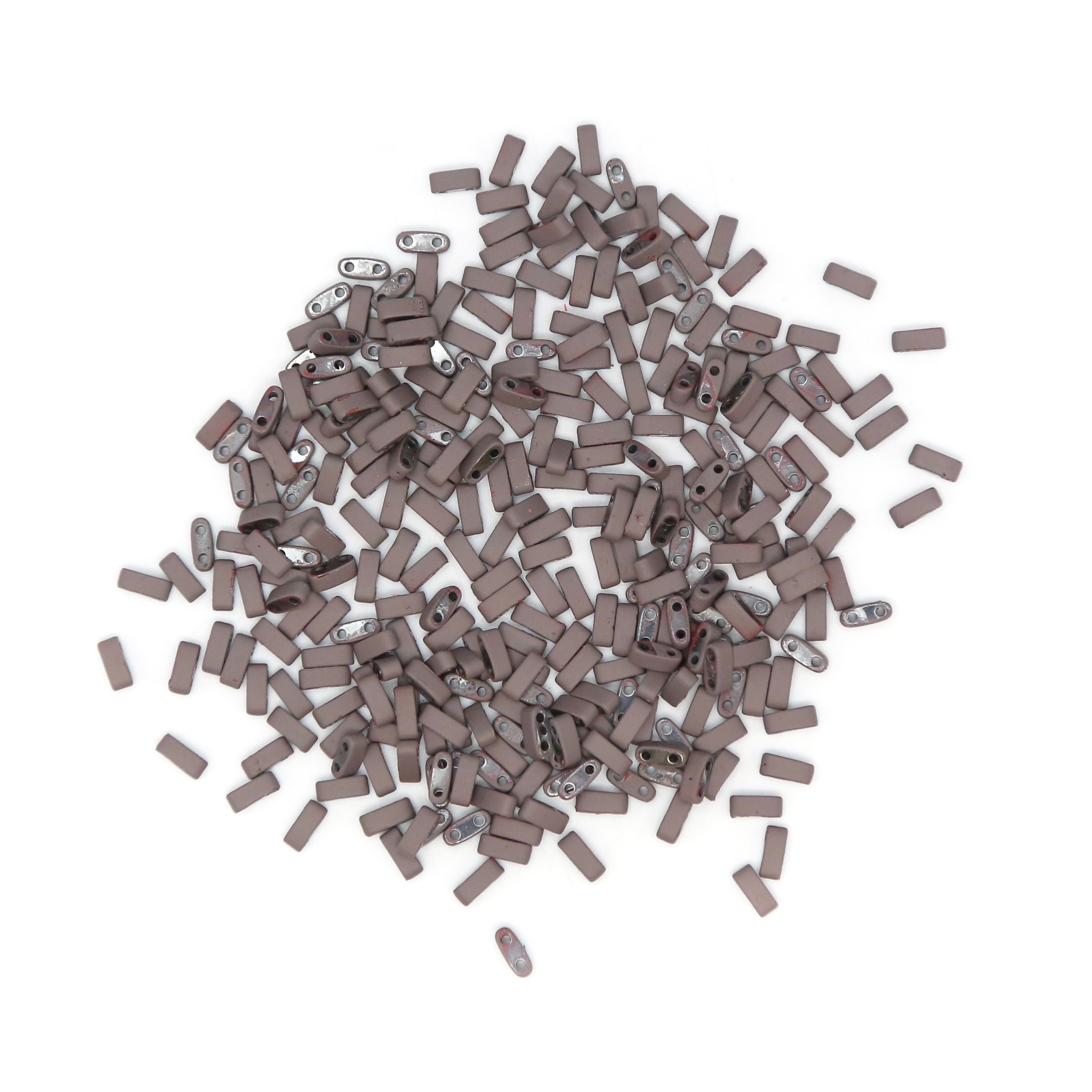 Taupe - Whole Tile Beads - Mack & Rex