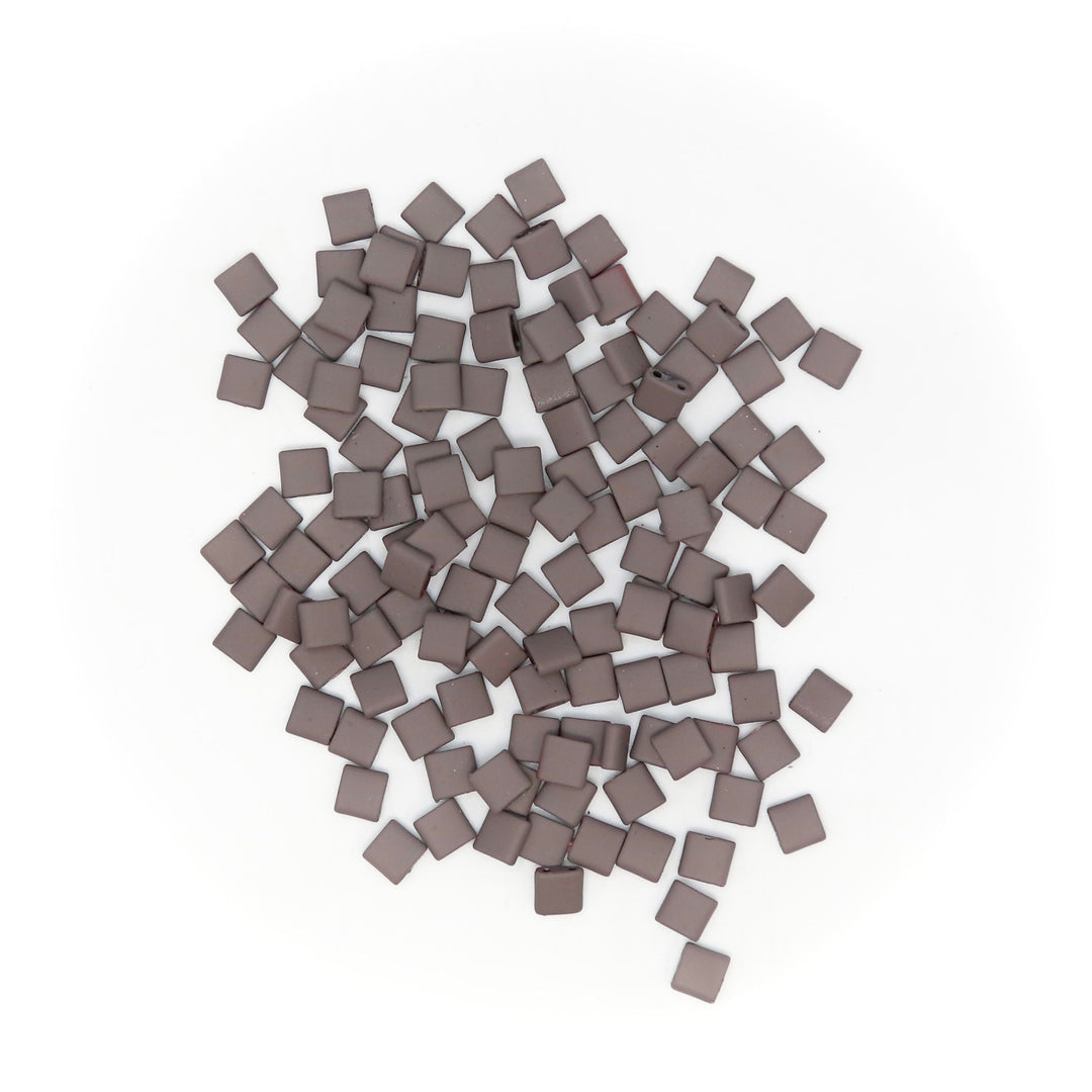 Taupe - Whole Tile Beads - Mack & Rex