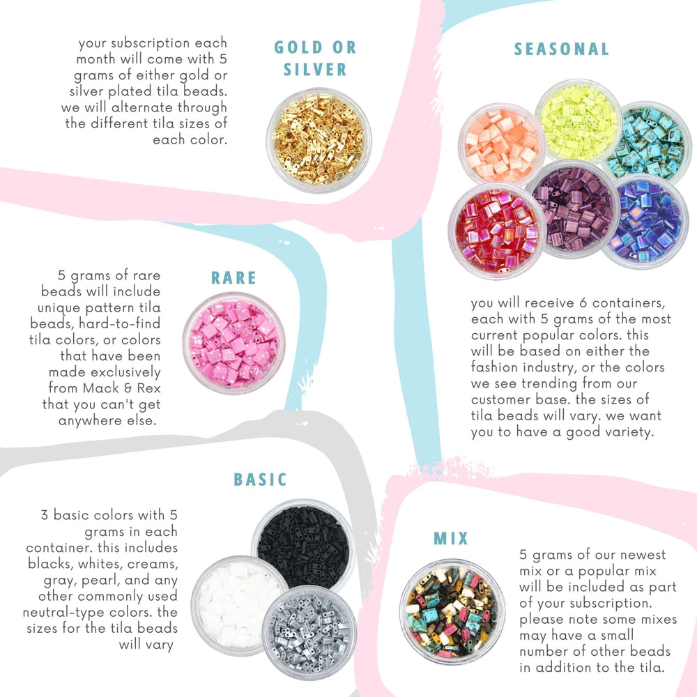 Tila Beads Pack Subscription - Mack & Rex