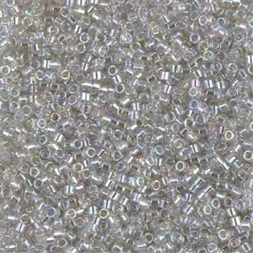 Transparent Gray Mist AB 11/0 delica beads || DB1251