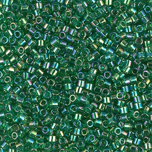 Transparent Green AB  10/0 Delica || DBM-0152 ||  Delica Seed Beads - Mack & Rex