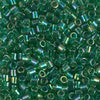 Transparent Green AB 8/0 Delica || DBL-0152 || Miyuki Delica Seed Beads || Mack and Rex || Wholesale glass beads in bulk - Mack & Rex