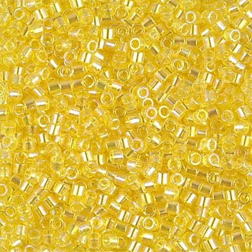 Transparent Yellow AB  10/0 Delica || DBM-0171 ||  Delica Seed Beads - Mack & Rex