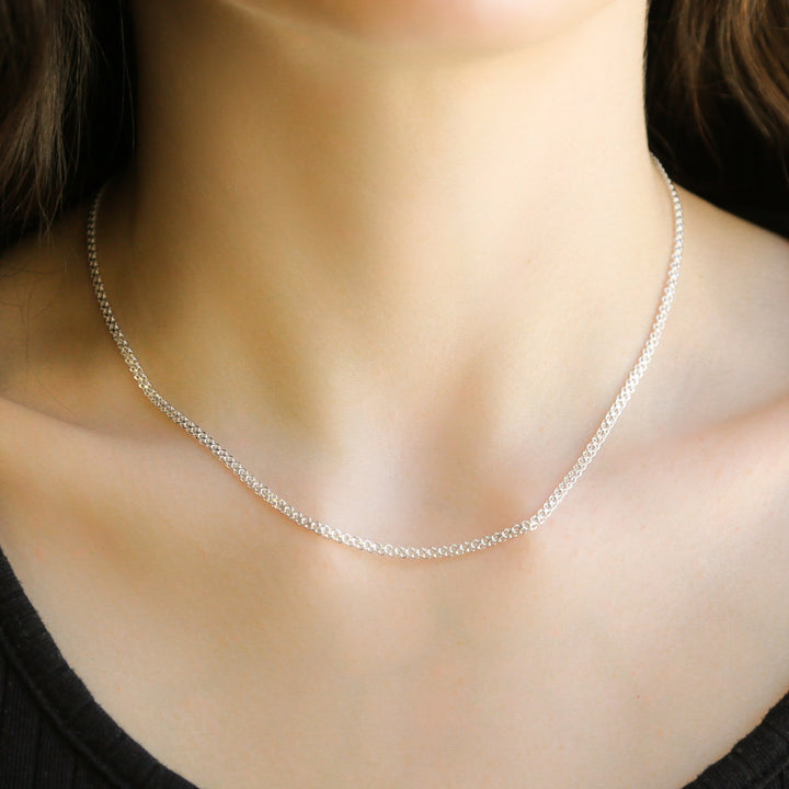 VALERIA | 925 Sterling Silver Necklace | 15.75 inches