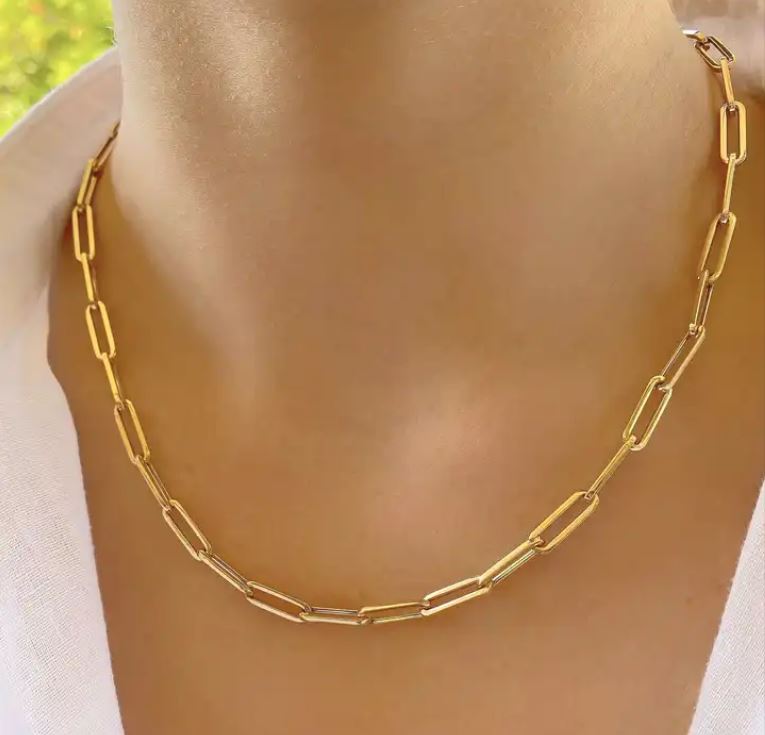 VELORE - Paperclip Chain Necklace GOLD OR SILVER - Mack & Rex