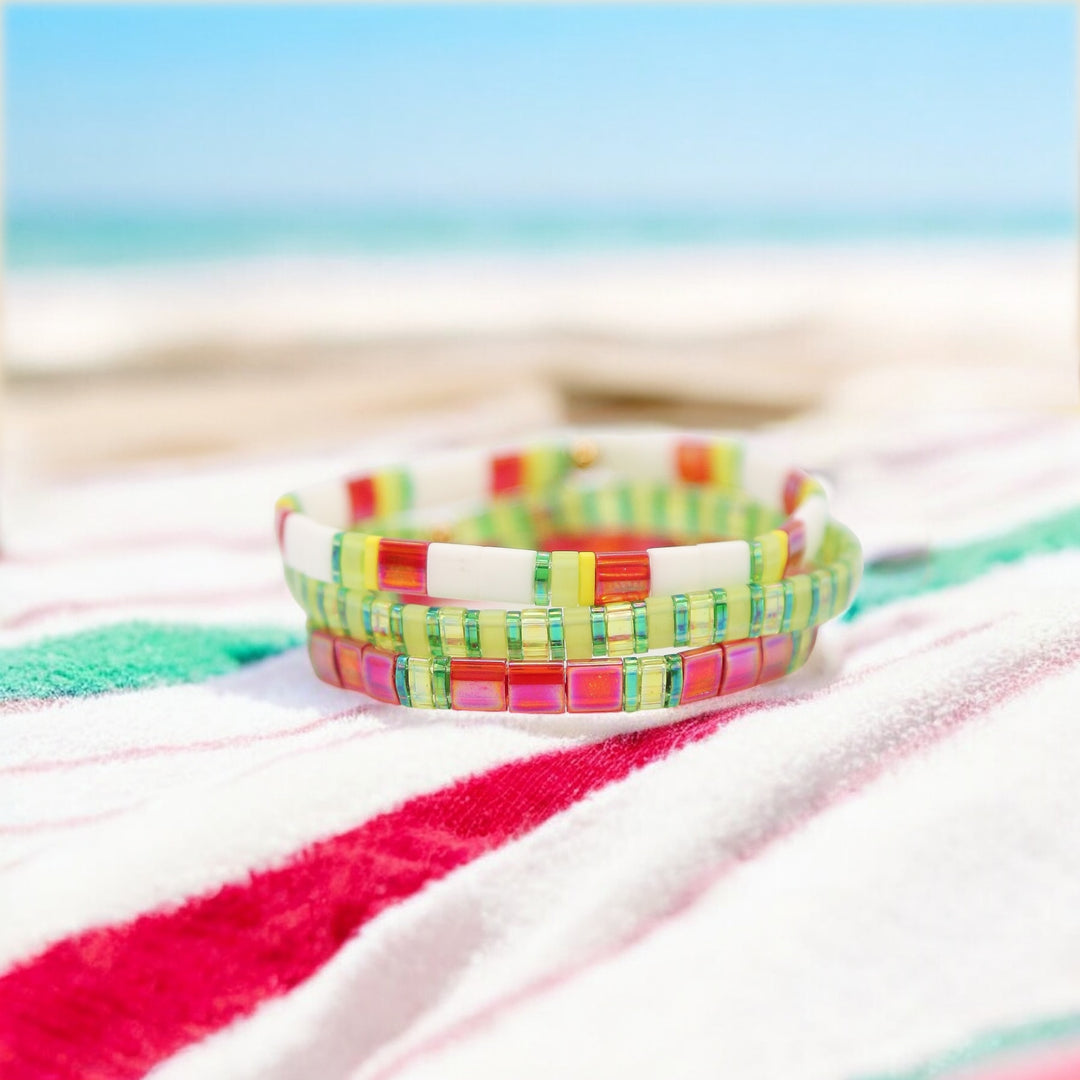 WATERMELON SUGAR - Tila Bracelet Making Kit - 3 Bracelets