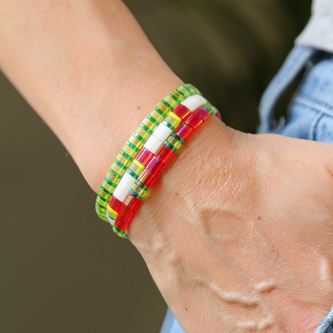 WATERMELON - Tila Bead Bracelet | Single