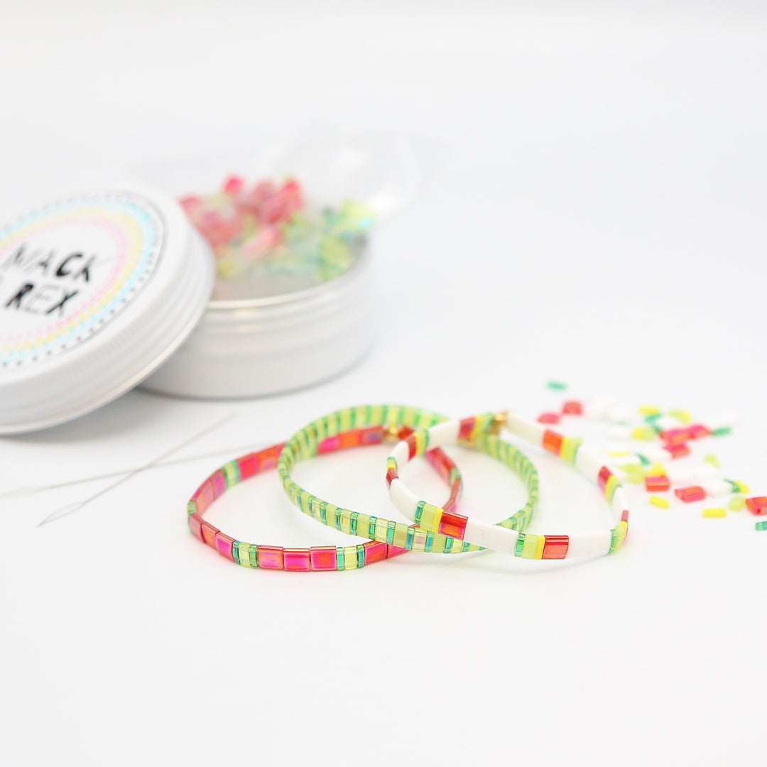 WATERMELON SUGAR - Tila Bracelet Making Kit - 3 Bracelets