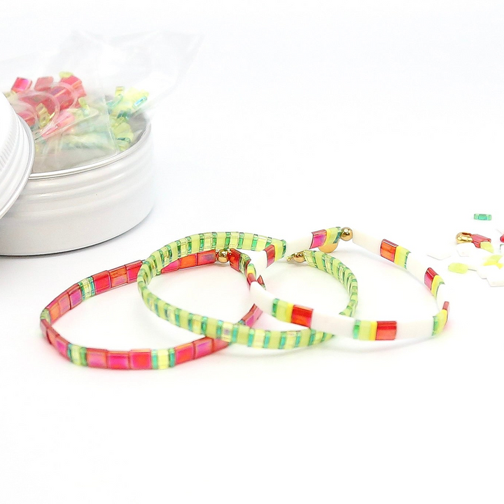 WATERMELON SUGAR - Tila Bracelet Making Kit - 3 Bracelets