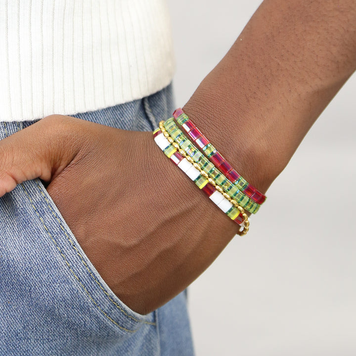WATERMELON SUGAR - Tila Bracelet Making Kit - 3 Bracelets