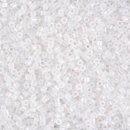 White Opal 11/0 delica beads || DB0220