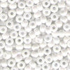 White Pearl Luster 6/0 seed beads || RR6-0420 Round seed beads - Mack & Rex