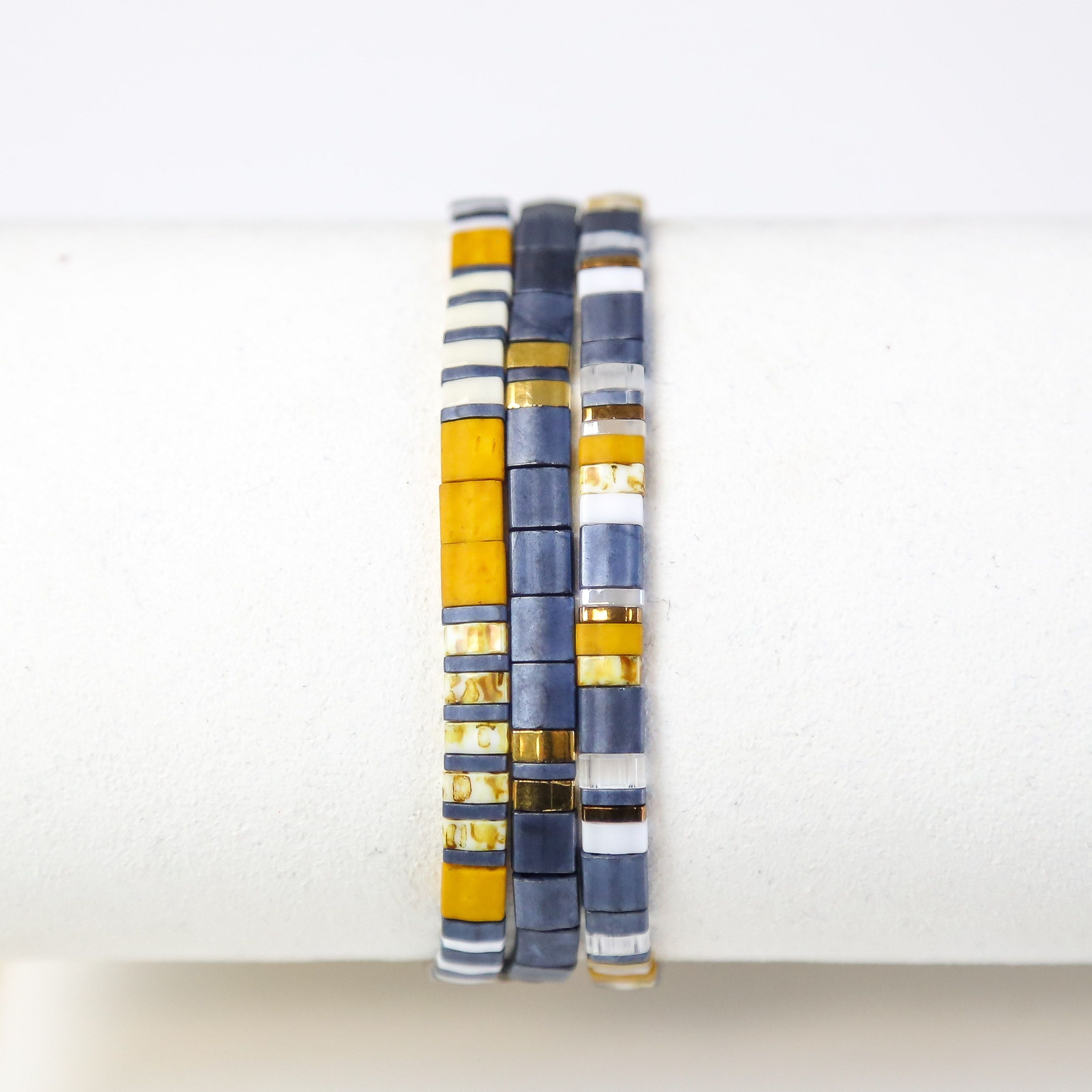 YELLOWSTONE 3 Tila Bead Bracelet Stack Mack & Rex