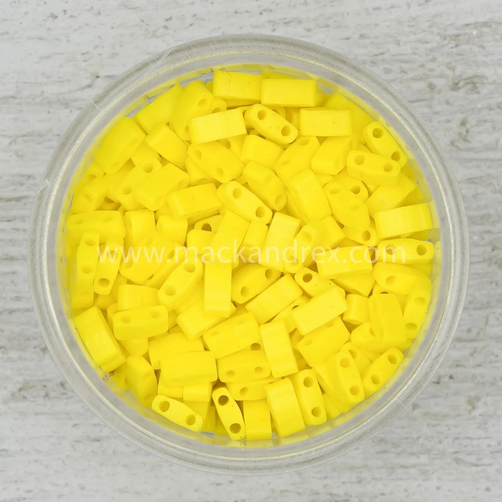 Yellow Opaque Half Tila | HTL0404 - Mack & Rex