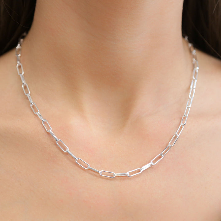 CHAINED - Silver Link Chain Necklace