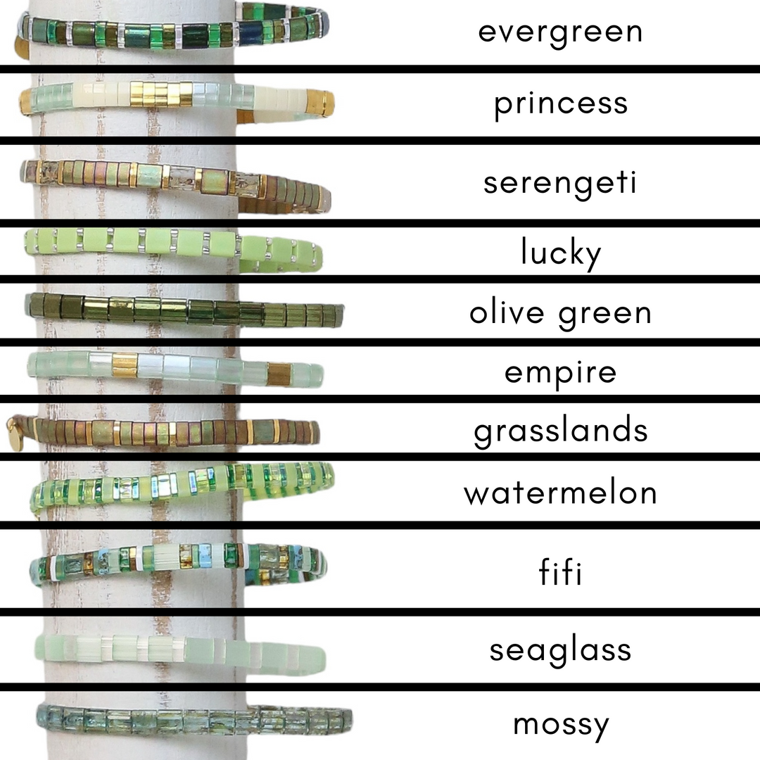 EVERGREEN EDIT - Tila Bead Bracelets