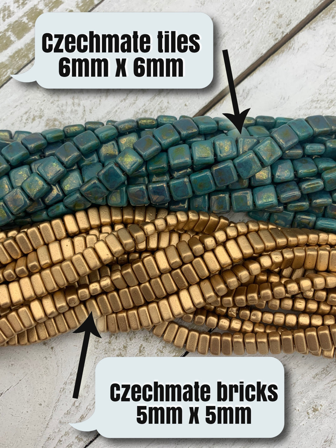 Matte Metallic Flax- Czechmate Brick Beads K0171