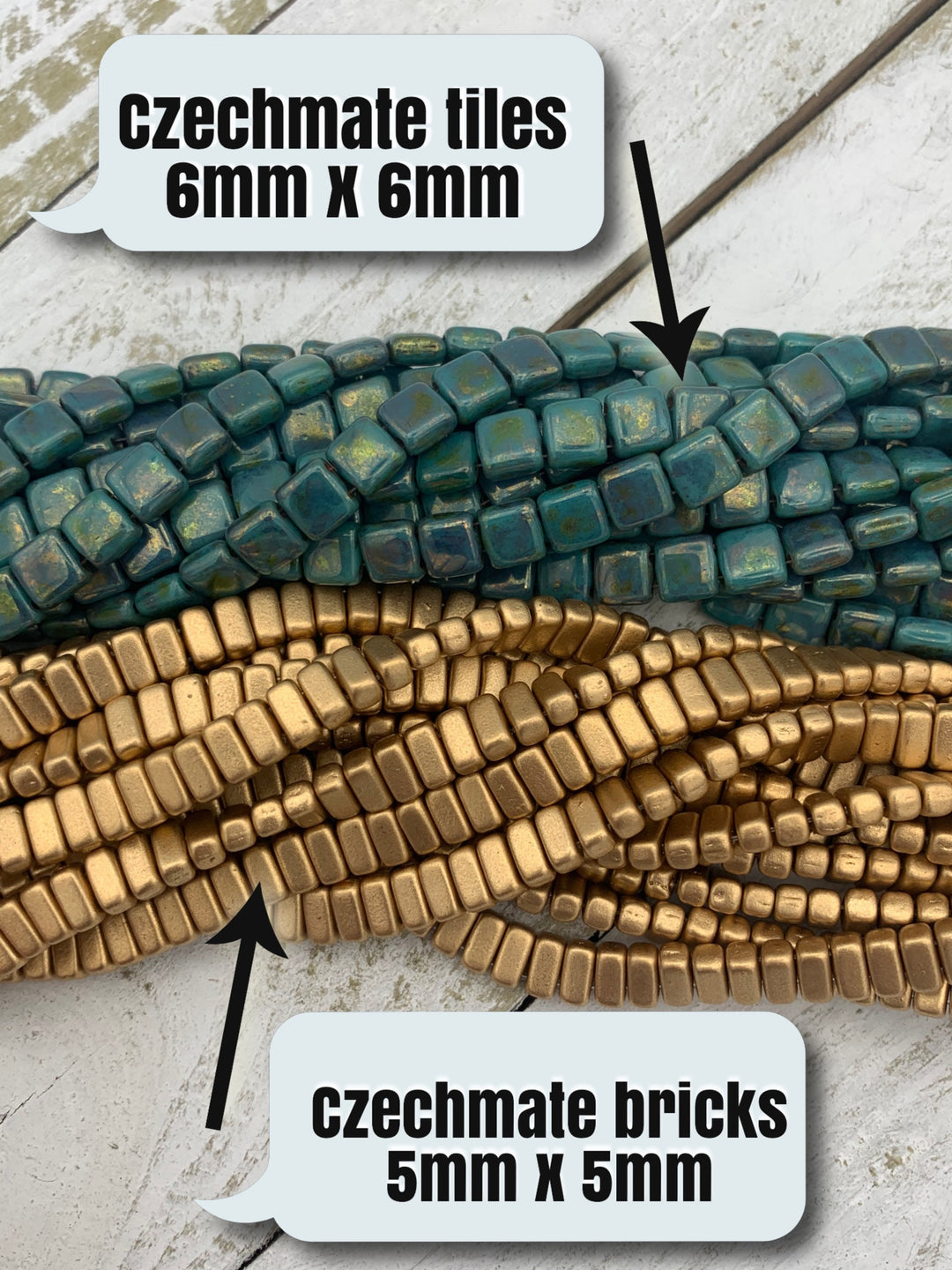 Bronze - Czechmate Tile Beads 90215