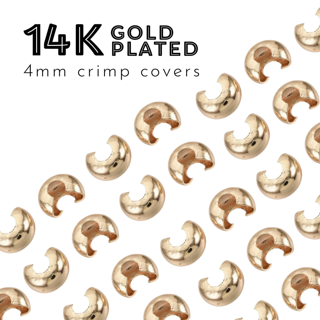 Gold + Silver Plated Crimp Covers