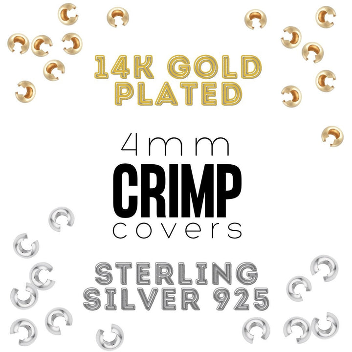 Gold + Silver Plated Crimp Covers