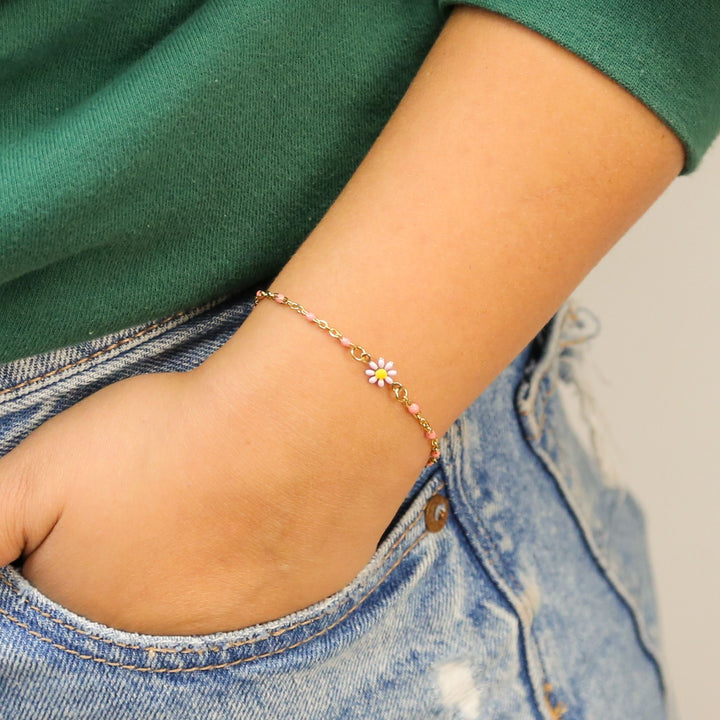 Aster - Flower Accent Bracelet