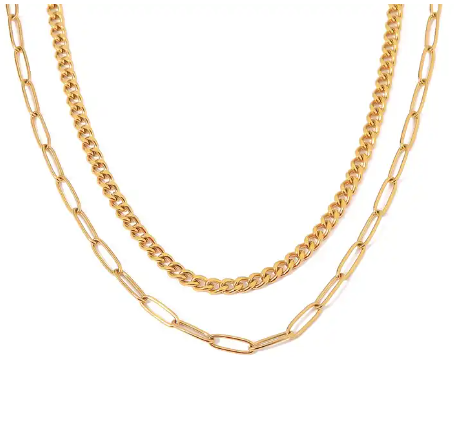 MIA |  18K Gold Plated Stainless Steel Necklace