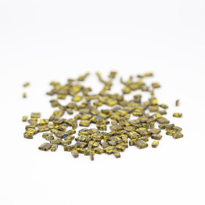 PERIDOT MOSS PICASSO - 4519 - Yellow Bead Mix