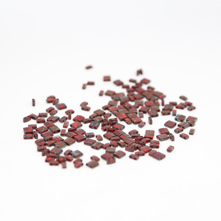 MAHOGANY MIST PICASSO - 4521 - Dark Red Bead Mix