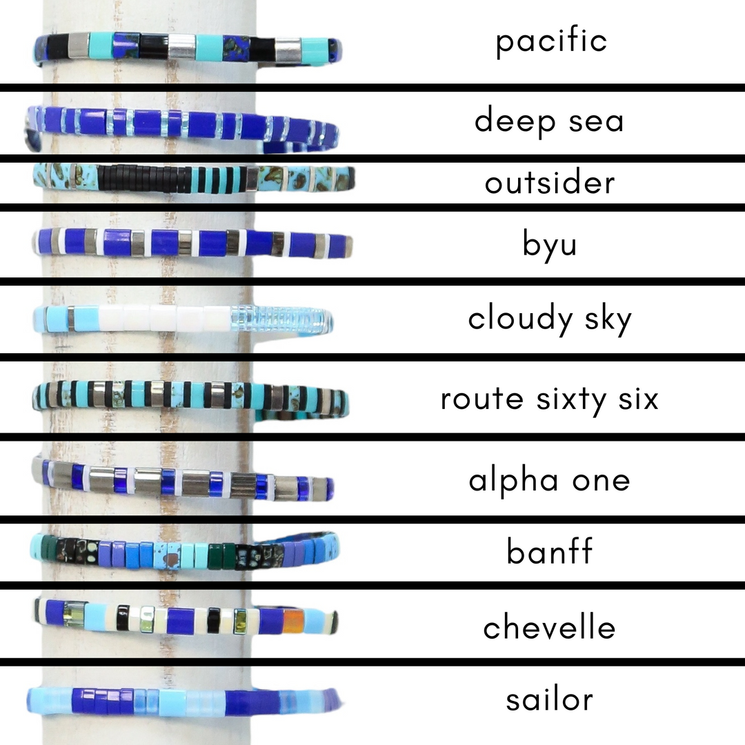 NAUTICAL GRID - Tila Bead Bracelets