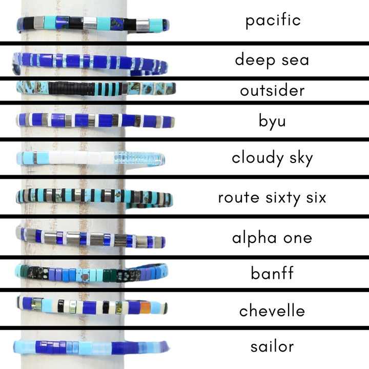 NAUTICAL GRID - Tila Bead Bracelets