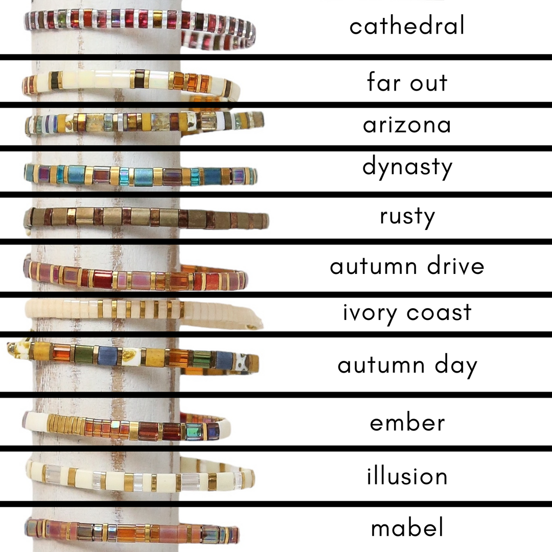 PAINTED MESA - Tila Bead Bracelets