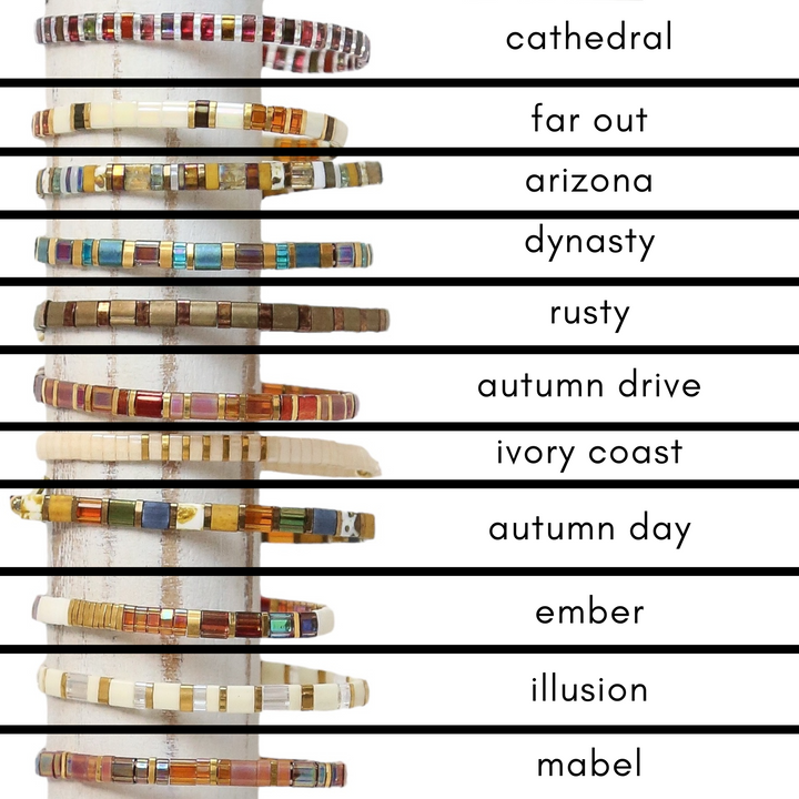 PAINTED MESA - Tila Bead Bracelets