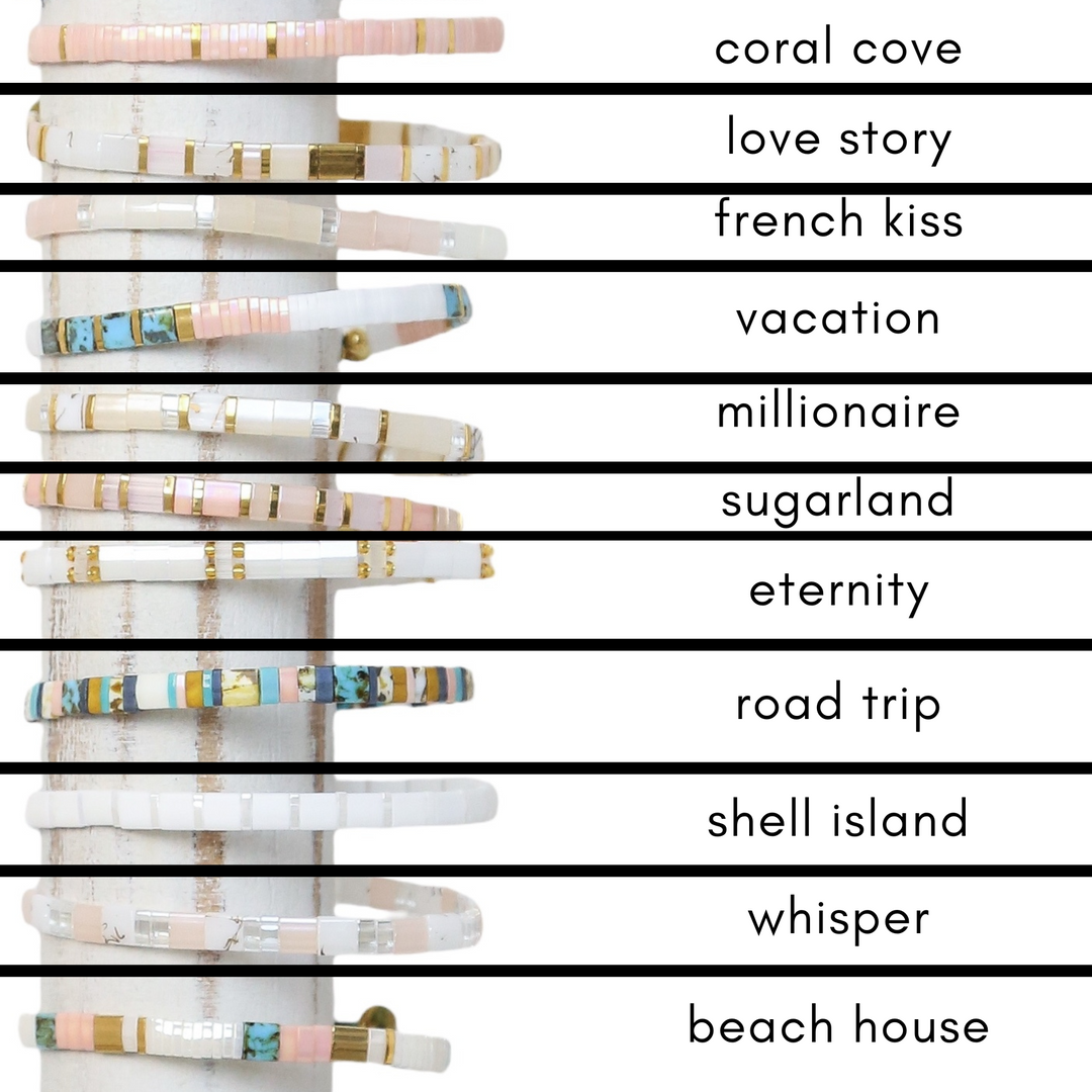 SALT AND ROSE - Tila Bead Bracelets