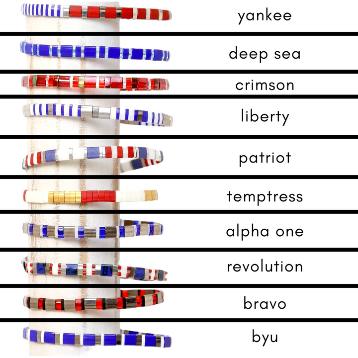 ALL AMERICAN - Tila Bead Bracelets