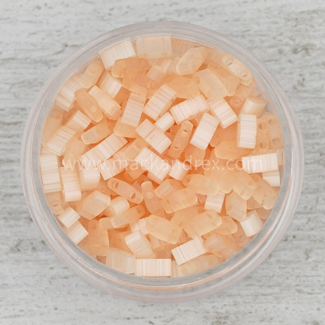 PEACH - Miyuki Half Tila Beads | HTL2552 | VIP (SPREADSHEET) - Mack & Rex